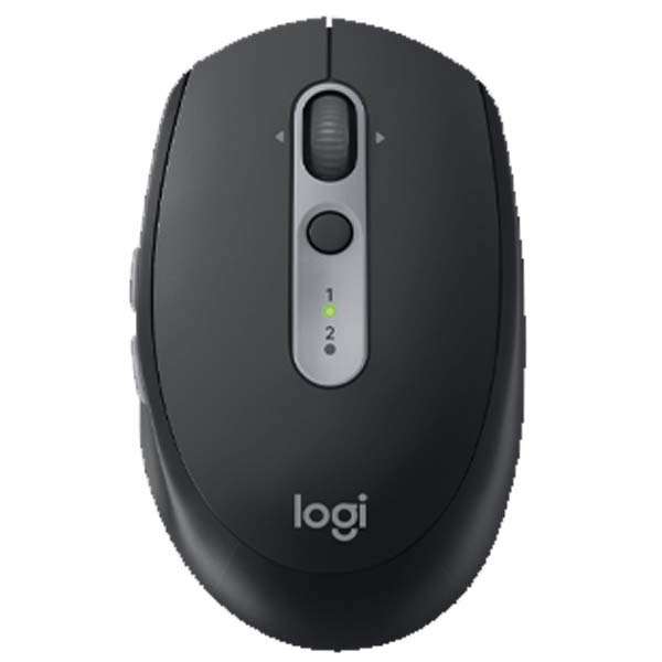 Logitech M590 Silent Wireless Mouse (Multi-Device Silent Bluetooth Mouse (910-005014)-Multi-device mouse navigates from one computer to another Bluetooth for wireless use Two thumb buttons let you customize functions Compatible with Windows and Mac 90% quieter for fewer distractions Micro-precise scroll wheel for fast scrolling