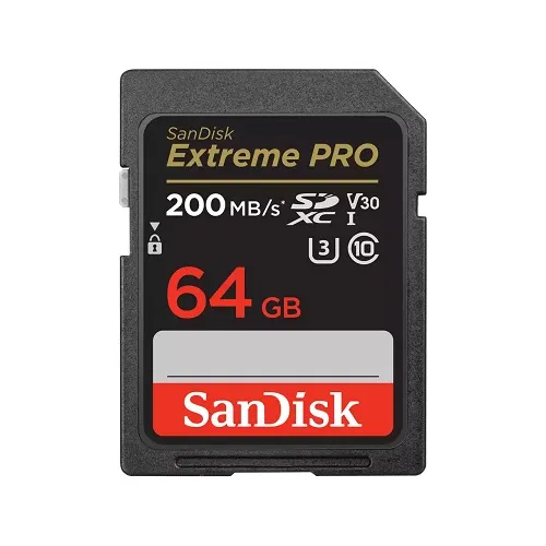 SanDisk 64GB 200MBPS Extreme PRO Memory Card UHS-I SDXC-SDSDXXU-064G-GN4IN
