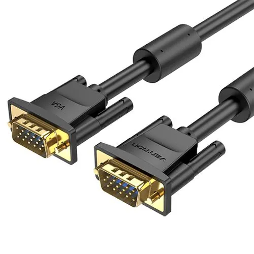 Vention 10M VGA (3+9) Male to Male Cable With Ferrite Cores -DADBL