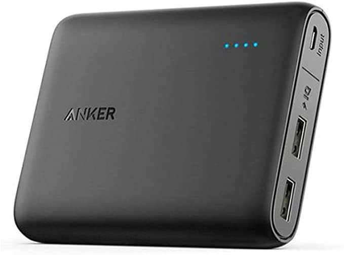 Anker PowerCore 13000 Power Bank - (A1215h11)-Compact 13000mAh 2-Port Ultra Portable Phone Charger Power Bank with PowerIQ and VoltageBoost Technology for iPhone, iPad, Samsung Galaxy Up to 5 Phone Charges High-Speed Charging with PowerIQ MultiProtect Safety System