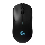 Logitech G Pro Wireless Gaming Mouse - BT - EWR2-2.4 GHz Wireless Connectivity 100 to 25,600 dpi HERO Sensor Six Programmable Buttons 1000 Hz Report Rate 1 ms Response Time Adjustable Weight System LIGHTSYNC RGB Lighting Onboard Memory Profile Storage