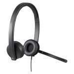 Logitech H570e USB Stereo Headset - Business Series (981-000575)-Wired USB Over-the-Head Headset Designed for Video Conferencing Flexible Microphone Boom