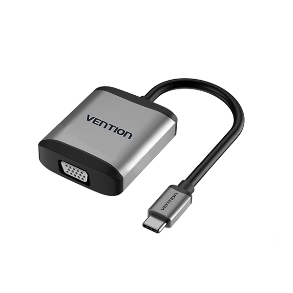 Vention Type C to VGA converter (VEN-TDBHB)-Metal Interface Aviation Aluminum shell Flexible Jacket - soft and durable Plug and play - No needs to install drivers Small and portable - easy to carry