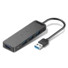 Vention 4-Port USB 3.0 Hub (VEN-CHLBB)-Compatible with all Windows, Linux, Mac OS system USB 3.0 ports are backward compatible with USB 2.0, 1.2 and 1.1 10x faster than USB 2.0 1GB file transfer in 3 seconds