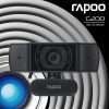 Rapoo C200 720p 360° HD USB Webcam-Use For Live Broadcast Video Calling Conference,Super Wide-Angle Lens Creates A More Wide Image