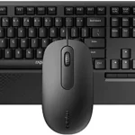 Rapoo NX2000 Wired Optical Mouse & Keyboard-Spill-Resistant Keyboard Design Longer Keyboard Life Sealed Anti-Oxidation Membrane Numpad Ergonomic Mouse Design High Resolution 1600 DPI Sensor No Driver or Setup Needed Laser Carved Keycaps