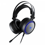 Rapoo VH530 Virtual 7.1 Channels Gaming USB Headset-Intelligent Suspension Headwear,Virtual 7.1 Sound Effects,Microphone Mute function,Blue & RGB LED Backlight,Ultra-Strong and Durable,Over-Ear Design, Comfort and Noise Isolation