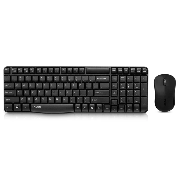 Rapoo X1810 Wireless Optical Mouse & keyboard-Nano USB Receiver Storage Compartment, Nano USB Receiver: Plug & Play,USB Type: 3.0,Operating Distance: Up to 10 meters range & 360˚ coverage,Connection Modes: Wireless (dongle) Wireless Transmission: 2.4 GHz
