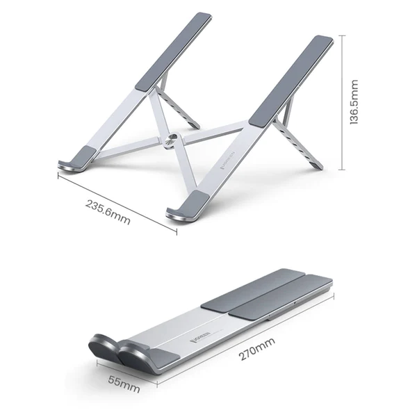 UGREEN Foldable Adjustable Laptop Stand (LP451)-Wide Compatibility,Stable and Durable,Portable and Lightweight,Adjustable Height,Cooling and Ventilation Design