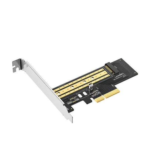 UGREEN M.2 NVME To PCI-E3.0 Express Card With M.2 SATA (CM302)-Easy Setup; No driver installation is required,Includes both flat and full profile brackets,It is built with a high-quality capacitor and gold-plated interface