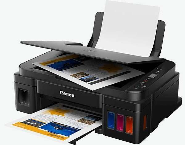 Canon Pixma G2411 Ink Tank Multifunction Printer-High page yield,Integrated ink tanks,Hybrid ink system,Borderless printing,Auto power On,Sharp black text,Rear paper feeding