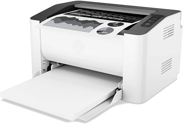 HP LaserJet Printer 107W (4ZB78A)-Wireless capability: Yes, built-in Wi-Fi,Input Capacity: Up to 150 sheets,Print Technology: Laser,Duplex Printing: Manual,Ports :Hi-Speed USB 2.0 port, Wireless 802.11 b/g/n