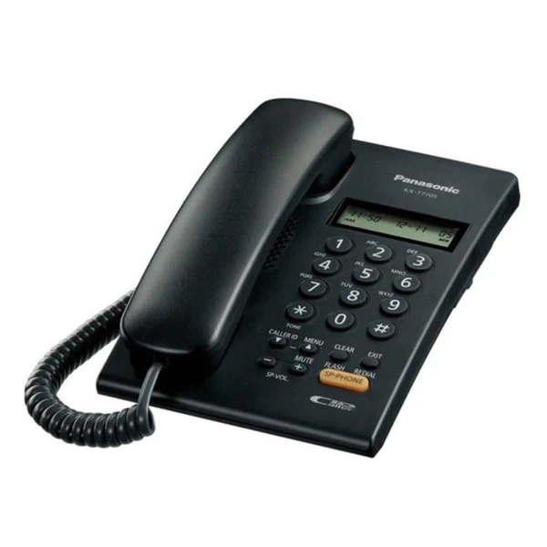 Panasonic KX-T7705 LCD Analogue Phone (with Speakerphone)-Caller ID Compatible,Speakerphone for Hands-Free Conversation,2-line LCD display,Need no Batteries (Power source from Telephone Line)