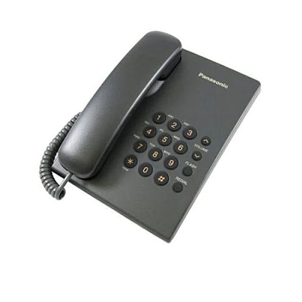 Panasonic KX-TS500 Single Line Corded Telephone-Corded Phone,Single Line Operation,Call Waiting,Hearing Aid Compatible,Wall Mountable,5-Step Volume Control,3-Step Ringer Volume Control,One-Touch Redial