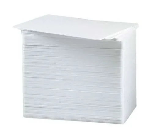 Plain White High Quality PVC Cards- Entrust’s Plain white PVC Cards,Price given is Per card price,Minimum order quantity (MOQ): 500Units