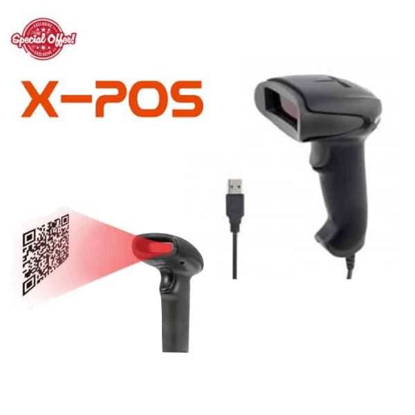 X-Pos LX 6300 2D Barcode Scanner-2D barcode Scanner,System Interfaces USB,RS232 Support phone screen barcode reading