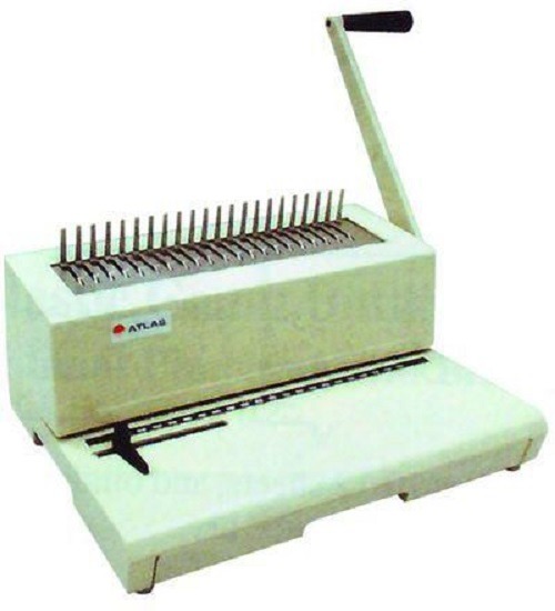Atlas T2110 Binding Machine-Compact Manual Plastic Comb Punch / Binding Machine,Sheets/ Punch: 10 to 12 Sheets,Paper Size: A4,Binds up to: 425 sheets
