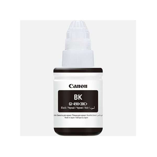 Canon GI-490 Black Ink Bottle-original - ink refill,135 ml Ink Bottle,Dye Based Ink,Inkjet Technology