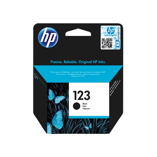 HP 123 Black Original Ink Cartridge-HP DeskJet 2630 All-in-One Printer,HP OfficeJet 3830 All-in-One Printer,HP DeskJet 3630 All-in-One Printer
