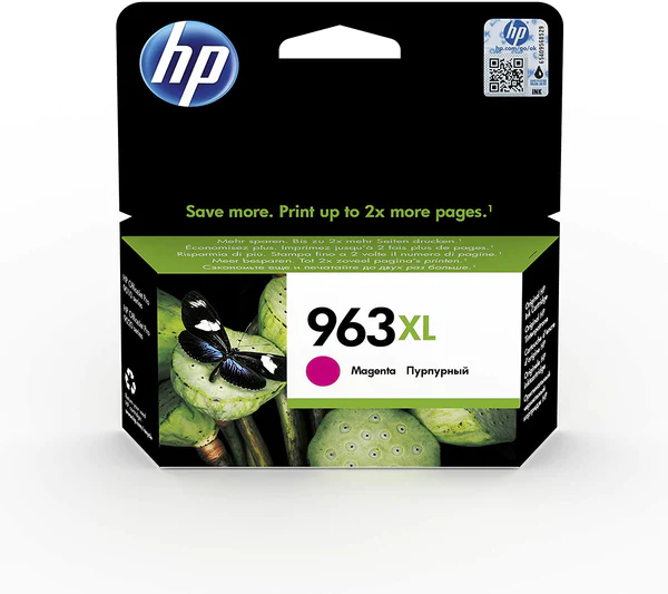 HP 963XL High Yield Magenta Original Ink Cartridge-3JA28AE-HP OfficeJet Pro 9010 All-in-One Printer,HP OfficeJet Pro 9012 All-in-One Printer,HP OfficeJet Pro 9025 All-in-One Printer