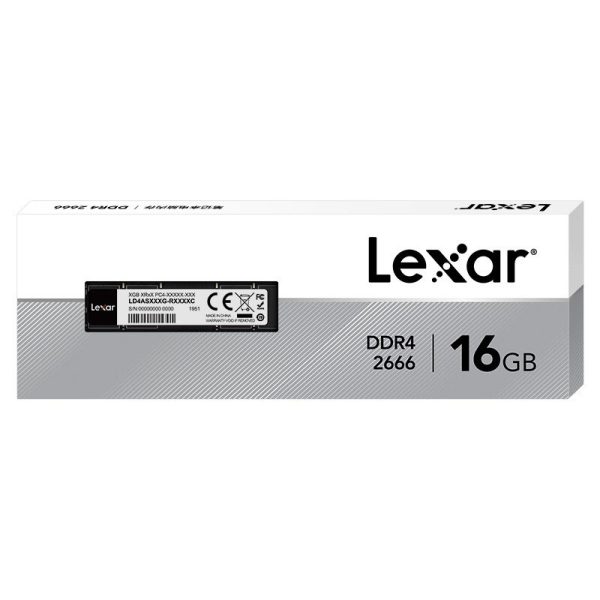 Lexar 16GB DDR4-2666 Mhz Laptop RAM (LD4AS00016G-R2666G)-CAS Latency; CL19,Voltage; 1.2V