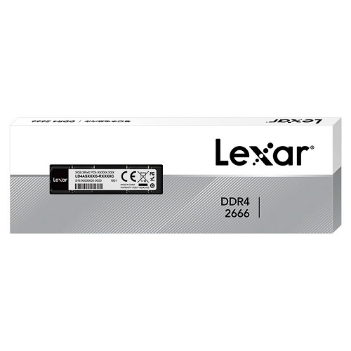 Lexar 32GB DDR4-2666 Mhz Desktop RAM (LD4AU00032G-R2666G)-Interface; 288 pin,CAS Latency; CL19,Voltage; 1.2V