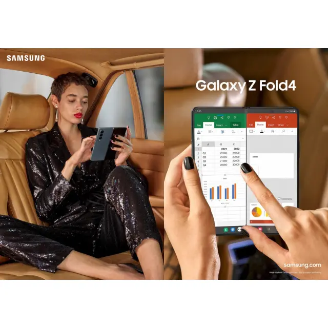 Samsung Galaxy Z Fold 4 Smartphone - 7.6" Inches Display,12GB RAM/512GB ROM, 4,400 mAh Battery