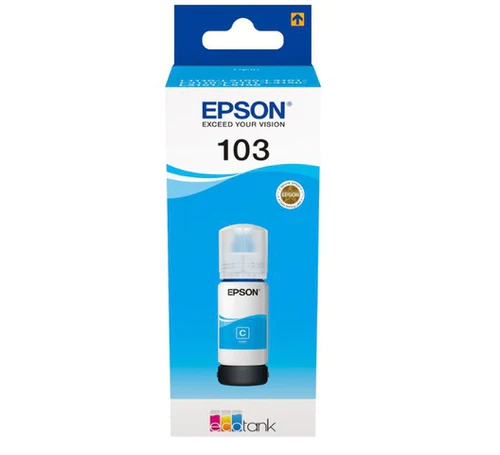 Epson 103 EcoTank Cyan Ink Bottle - 65ml - C13T00S24A