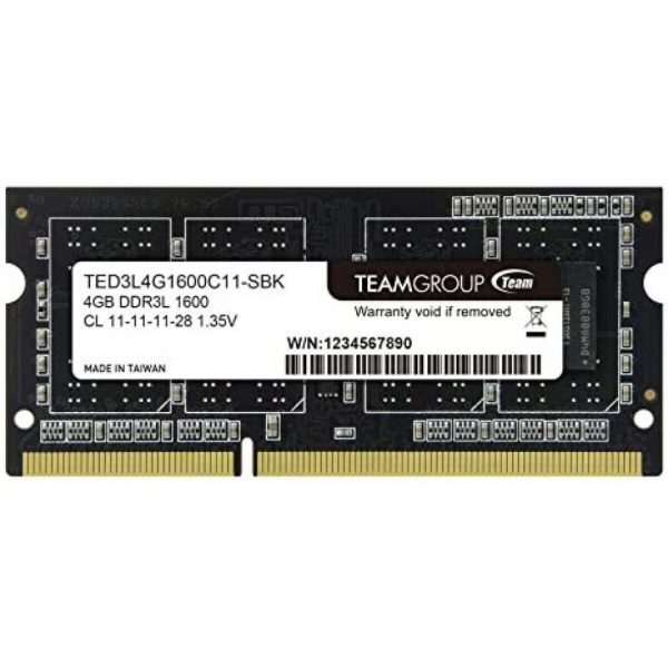 TEAMGROUP Elite 4GB DDR3-1600 SODIMM TED3L4G1600C11-SBK