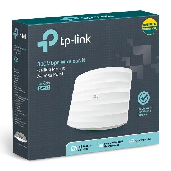 TP-Link EAP110 300Mbps Wireless N Ceiling Mount Access Point (TL-EAP110)