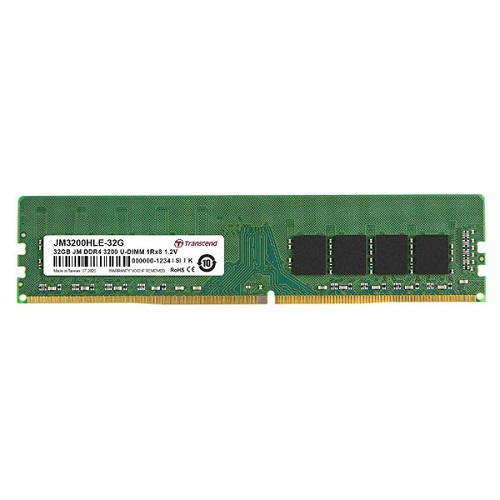 Transcend 32GB jetRam DDR4 3200MHz UDIMM Desktop RAM - JM3200HLE-32G