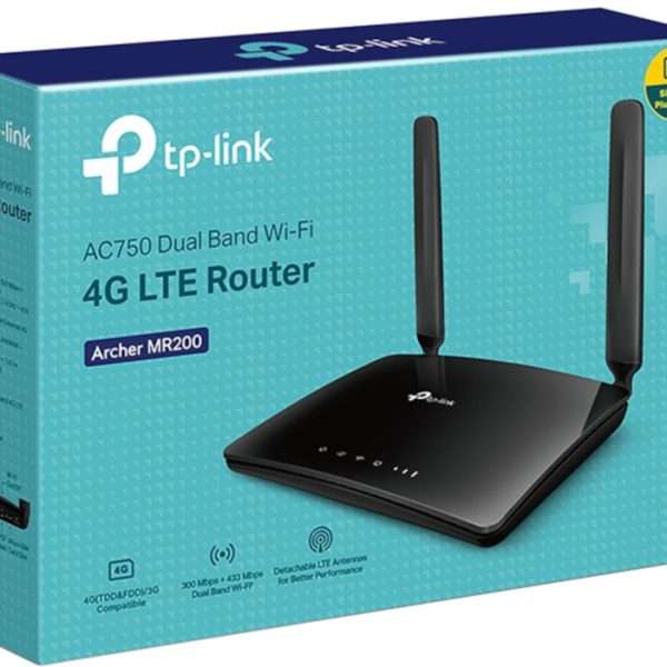 TP-Link Archer MR200 AC750 750Mbps Wireless Dual Band 4G LTE Router