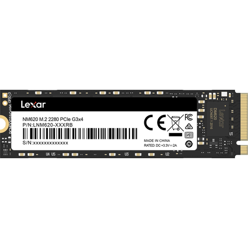 Lexar 2TB NM620 M.2 NVMe 2280 PCIe Gen3x4 Solid-State Drive (LNM620X002T-RNNNG)