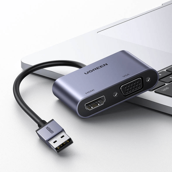 UGREEN USB 3.0 to HDMI + VGA Converter–CM449–UG-20518