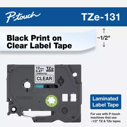 Brother TZE-131 12MM Label Tape