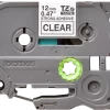 Brother laminated 12mm WZC-s131 black on clear Label Catridge Compatible