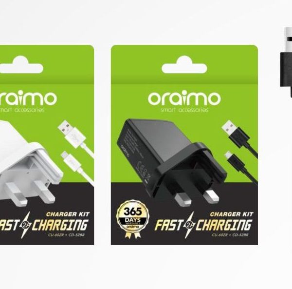 Chargerkit oraimo CU-60ZR+CD-52BR UK 2A