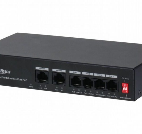 Dahua PFS3006-4ET-36 6-Port Fast Ethernet Switch with 4-Port PoE