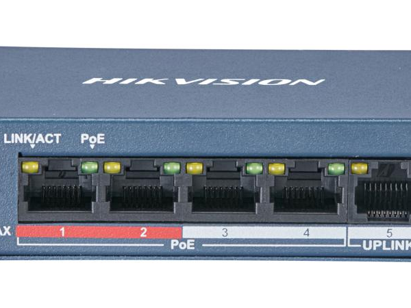 HIKVISION DS-3E0105P-E-M(B) 4 Port Fast Ethernet Unmanaged POE Switch