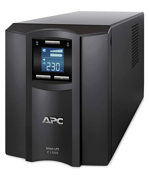 APC 1.5kva 1500VA Smart-UPS, AVR LCD Panel 8 Outlets IEC-C13 Shutdown Software, 230V (SMT1500I)