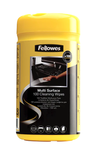 Fellowes Screen Cleaning Wipes Tub of 100 (99703)