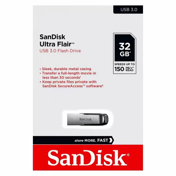 SanDisk 32GB Ultra Flair USB 3.0 Flash Drive (SDCZ73-032G-G46)