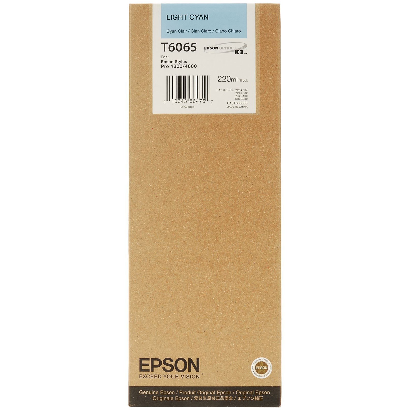 Epson T6065 / T5655 Light Cyan High Capacity Ink Cartridge