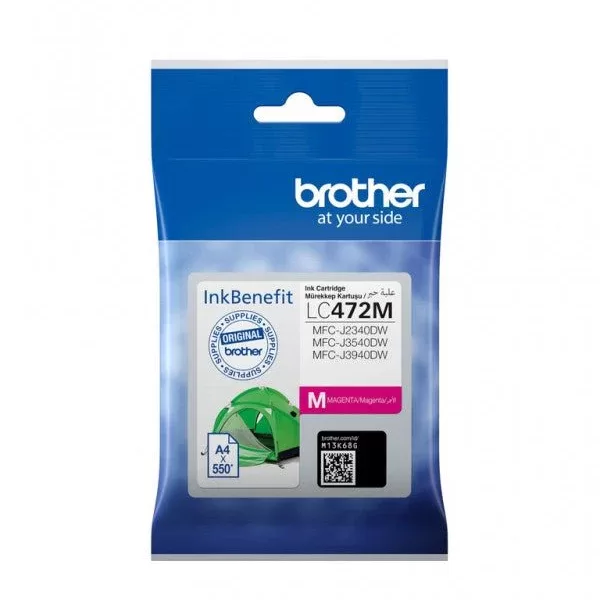 Brother LC472M Magenta Ink Cartridge 550 Page Yield