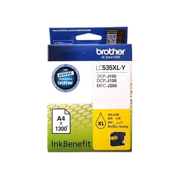 Brother LC535XLY Yellow Ink Cartridge