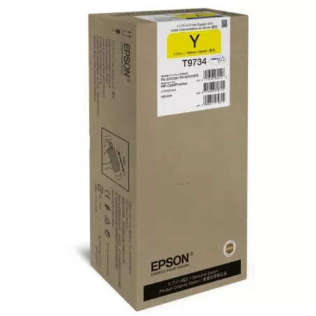 Epson T9734 Original Yellow XL Ink Cartridge for WF-C869R Series (C13T973400)