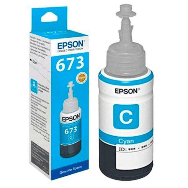 Epson T6731 Cyan Ink Bottle, for L800, L805, L810, L850, L1800-70ml (C13T67324A)