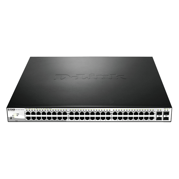 D-Link DGS-1210-52 48-Port 10/100/1000Base-Twith 4 Combo 1000BaseT/SFP ports Smart Switch