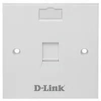 D-Link Single Faceplate Accepts One Keystone Jack with Shutter & ID Plate 86*86 mm White Square â€“ NFP-0WHI11