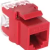 D-Link Cat6 UTP 180 Punch Down Keystone Jack - Red Colour (NKJ-C6Red1B21)